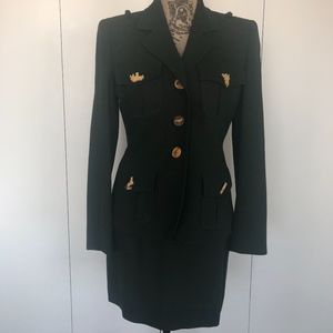 Vintage Military Style Moschino Suit